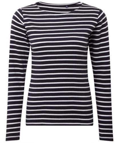 SOYC Ladyfit Striped Long Sleeve Mariniere T Shirt